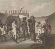 Augustus Earle Punishing negros at Cathabouco oil painting reproduction